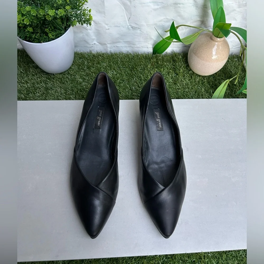 PAUL GREEN🔴black Leather pumps Size UK 5 US 7.5 gently used - Picture 11 of 16